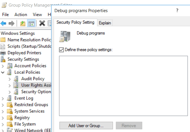 GPO-debug-privilege